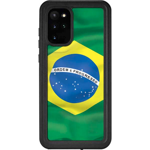 Brazil Flag Galaxy S20 Plus Waterproof Case